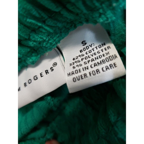 KIM ROGERS Track Suit  Pants Womens Size S Athletic warm up green elastic pocket - Picture 3 of 10